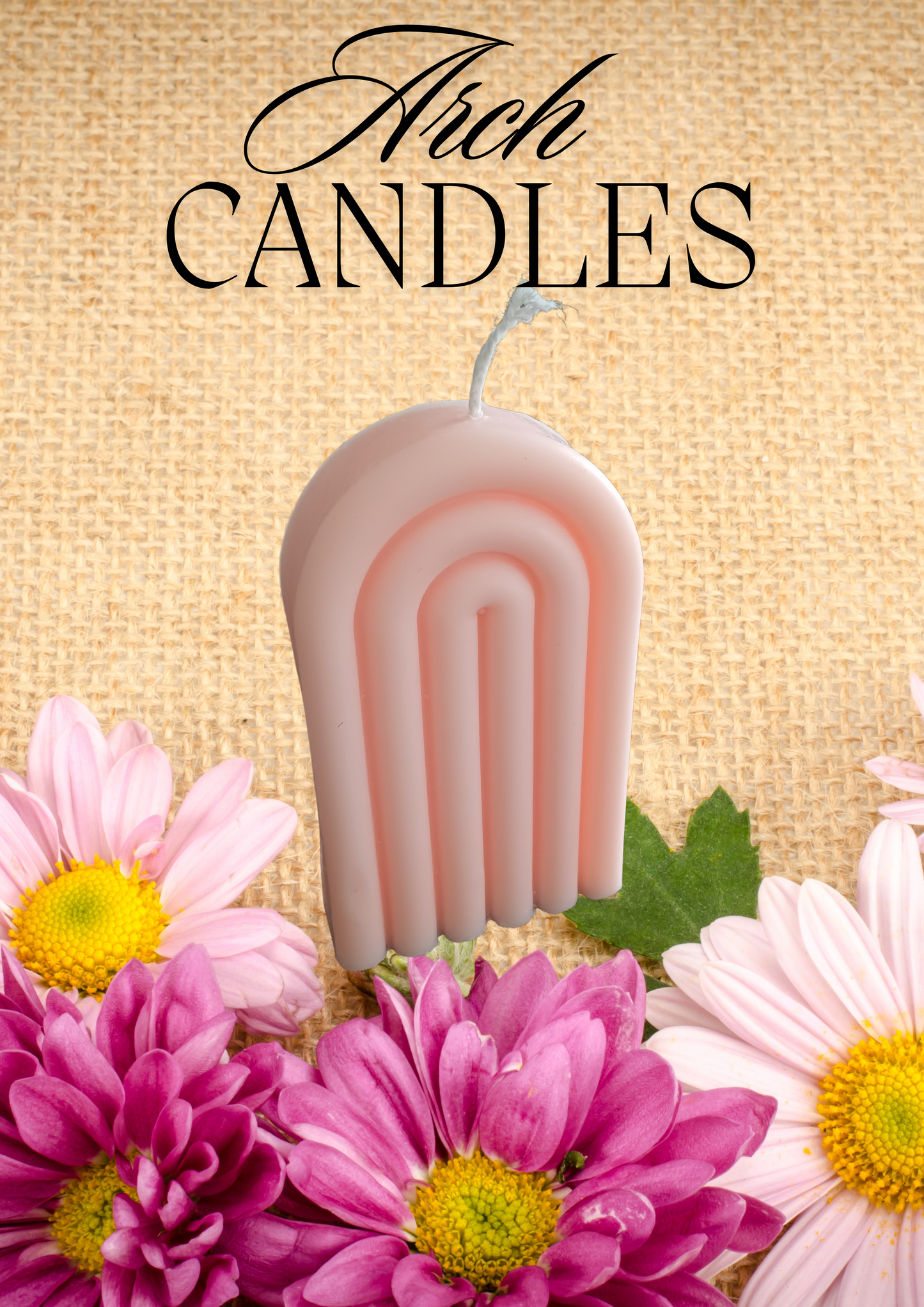 Rainbow Arch Candle | Arch Pillar Candle | Rainbow Soy Candle | Vegan Gift